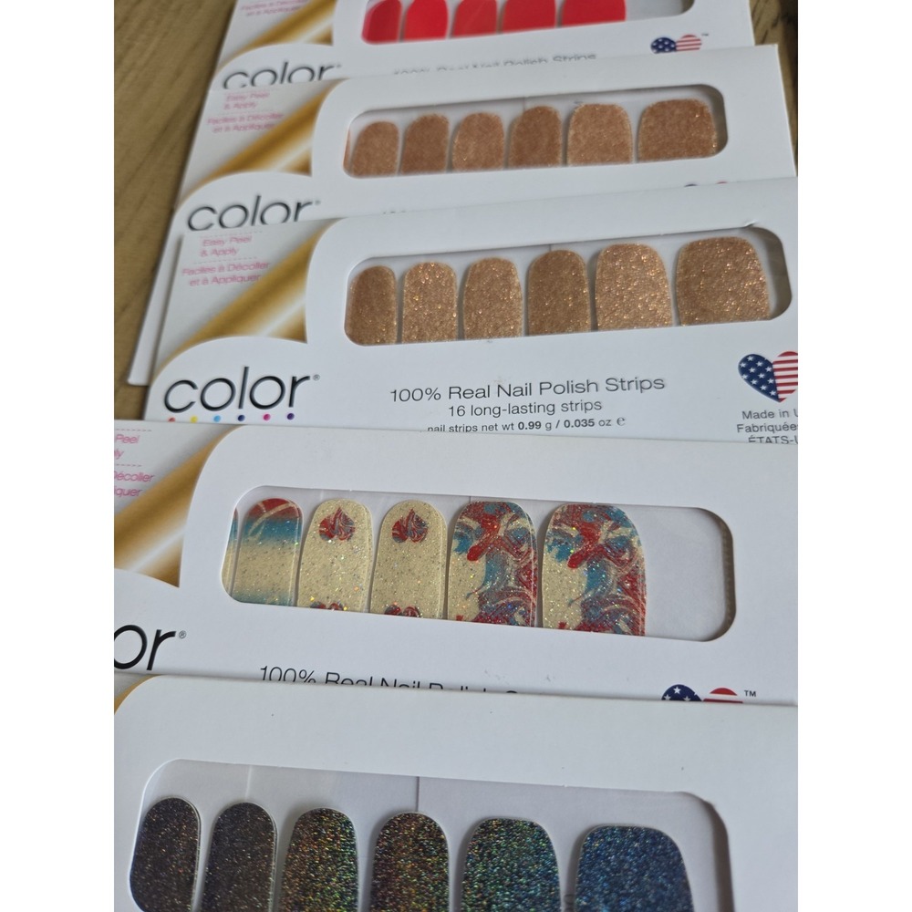 COLOR STREET NAIL STRIPS Lot Of 24 Nail Polish Strips Assorted Colors Designs - Picture 12 of 16